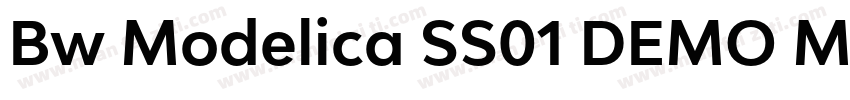 Bw Modelica SS01 DEMO Medium Expand字体转换